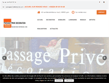 Tablet Screenshot of passageprive-decoration.com